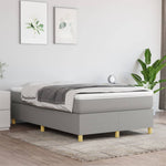 Bedframe Zonder Matras Stof Lichtgrijs