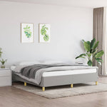 Bedframe Zonder Matras Stof Lichtgrijs