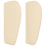 Hoofdbord Met Randen Stof Kleurig Crème