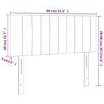 Hoofdbord Led Stof Lichtgrijs
