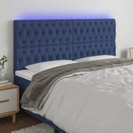 Hoofdbord Led Stof Blauw