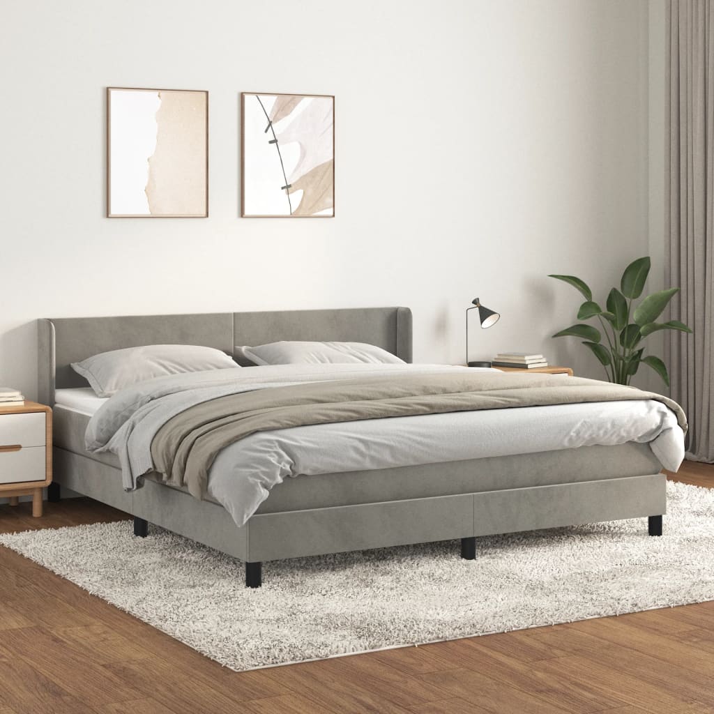 Boxspring Met Matras Fluweel