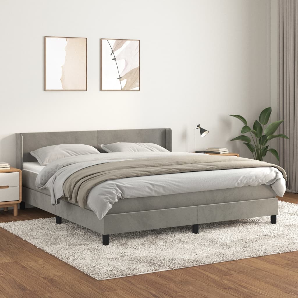 Boxspring Met Matras Fluweel