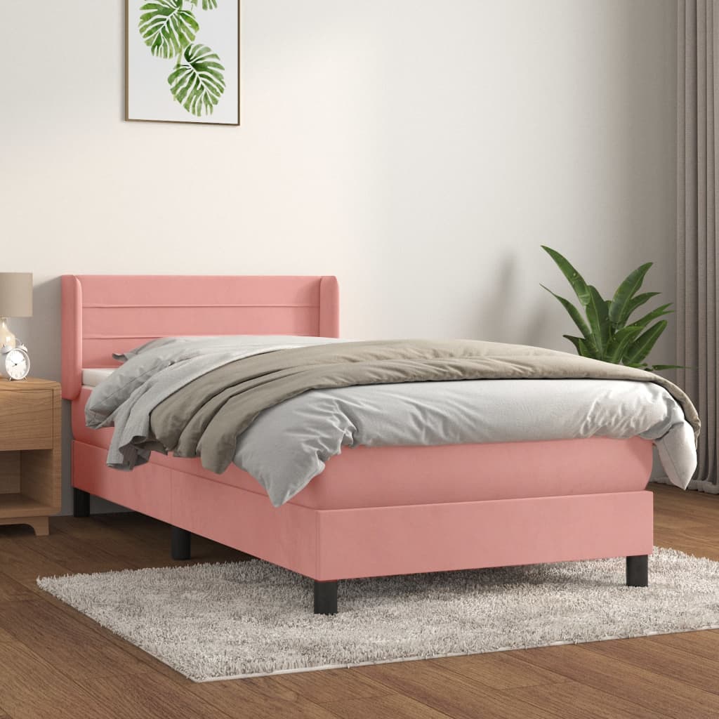 Boxspring Met Matras Fluweel