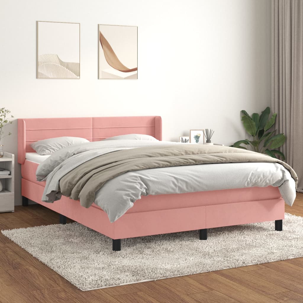 Boxspring Met Matras Fluweel