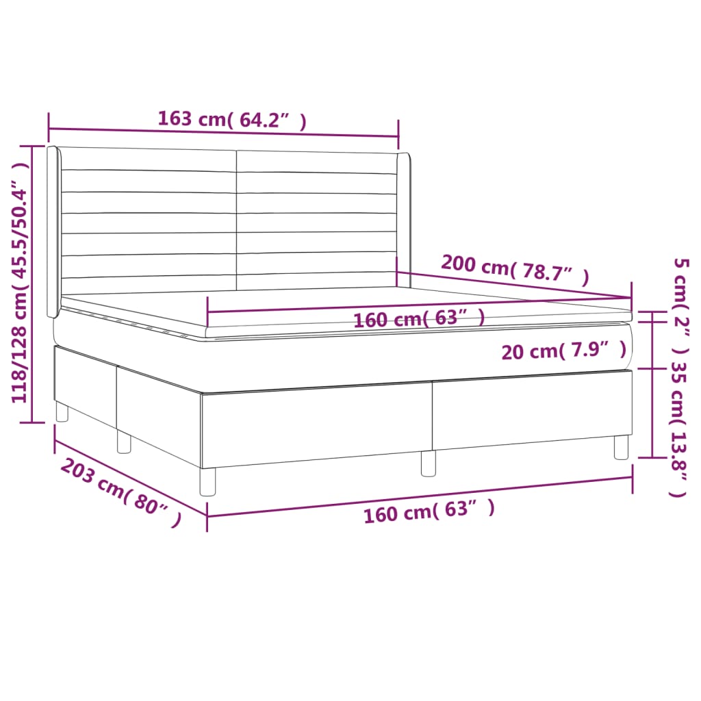 Boxspring Met Matras Stof