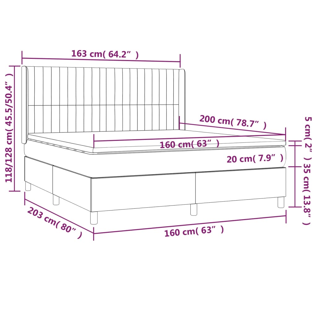 Boxspring Met Matras Stof
