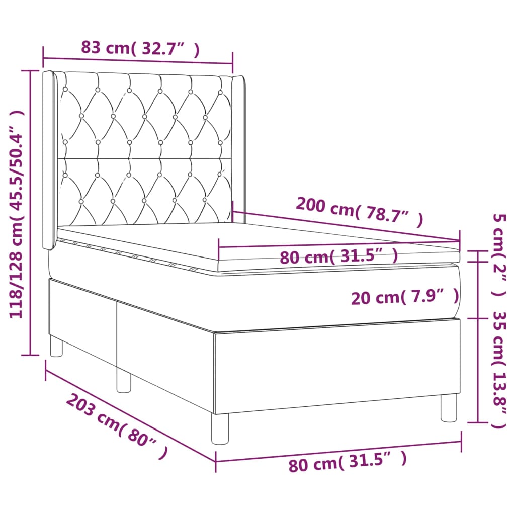 Boxspring Met Matras Stof