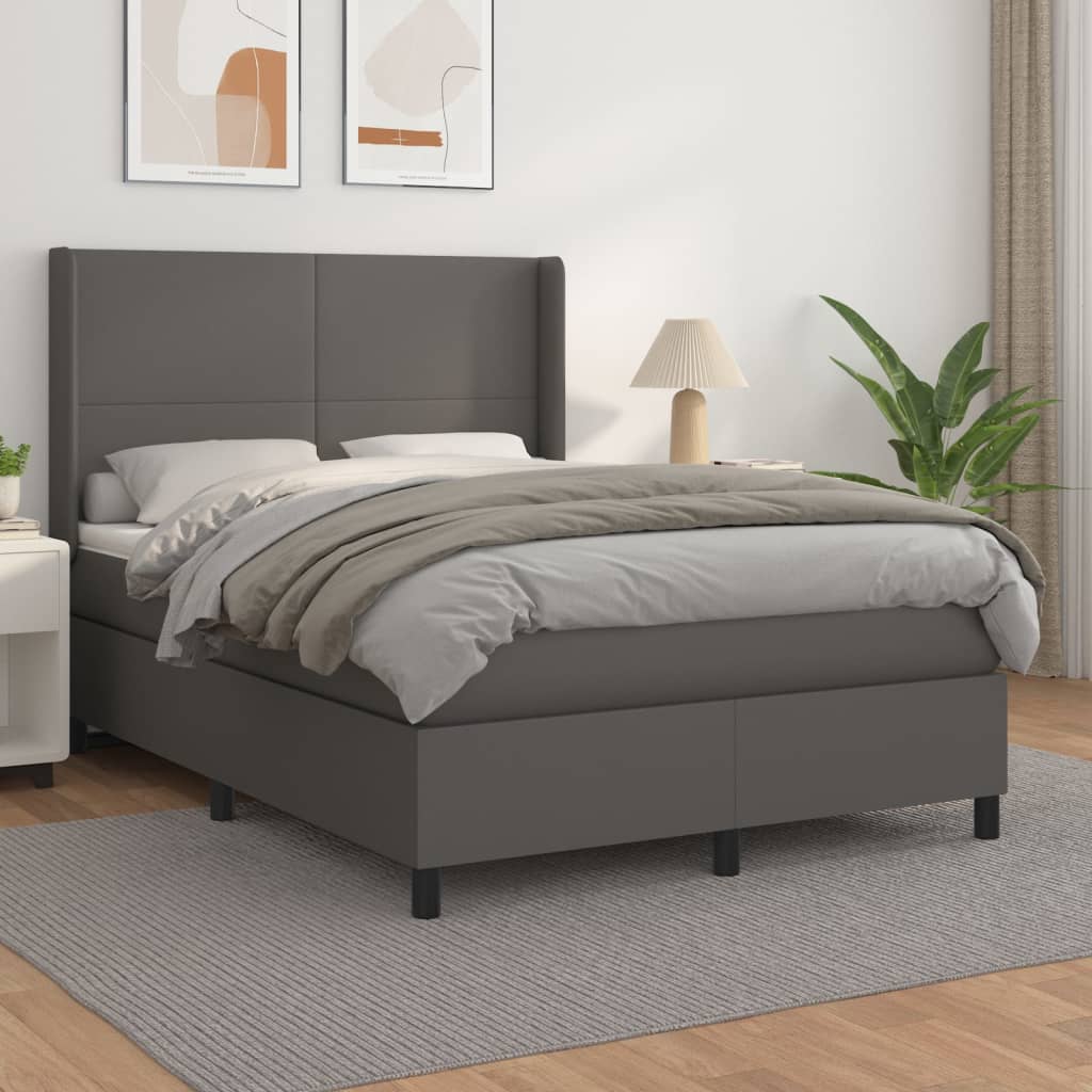 Boxspring Met Matras Kunstleer Kleurig