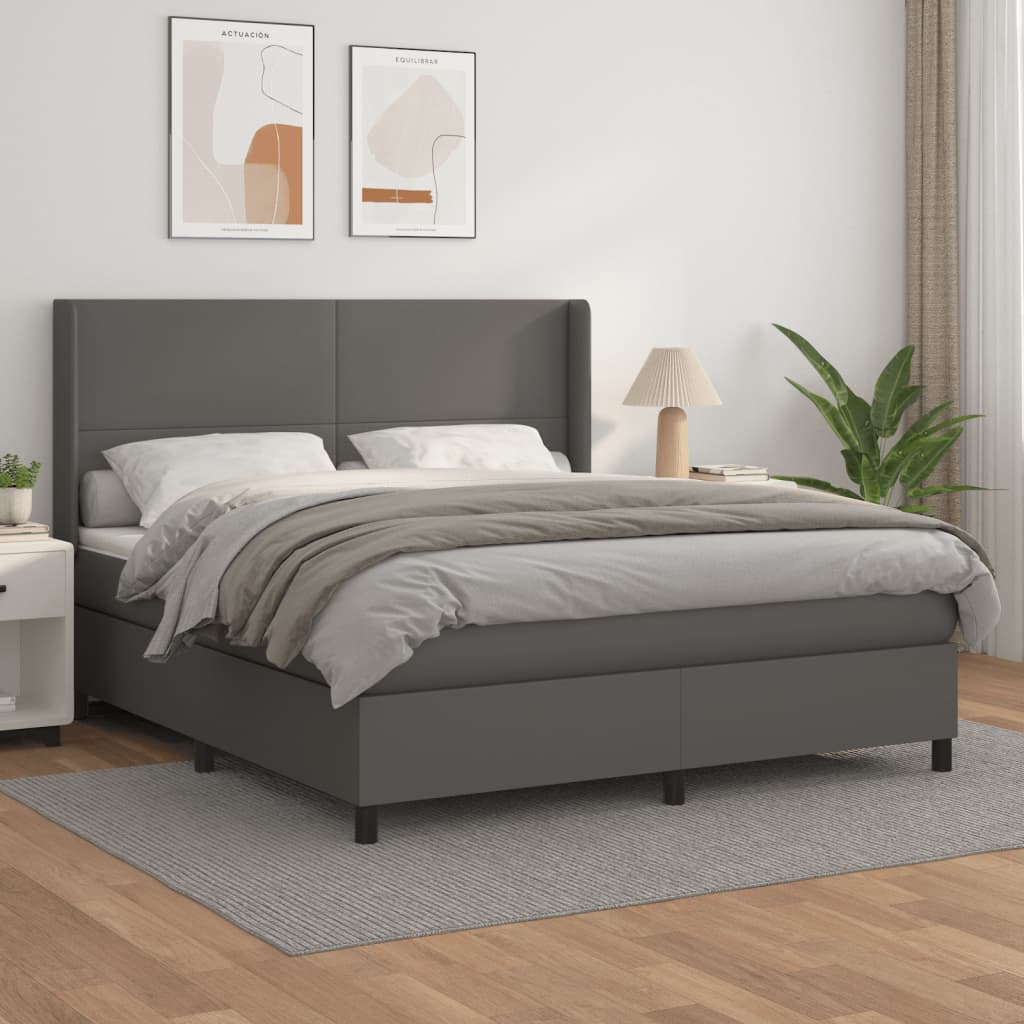 Boxspring Met Matras Kunstleer Kleurig