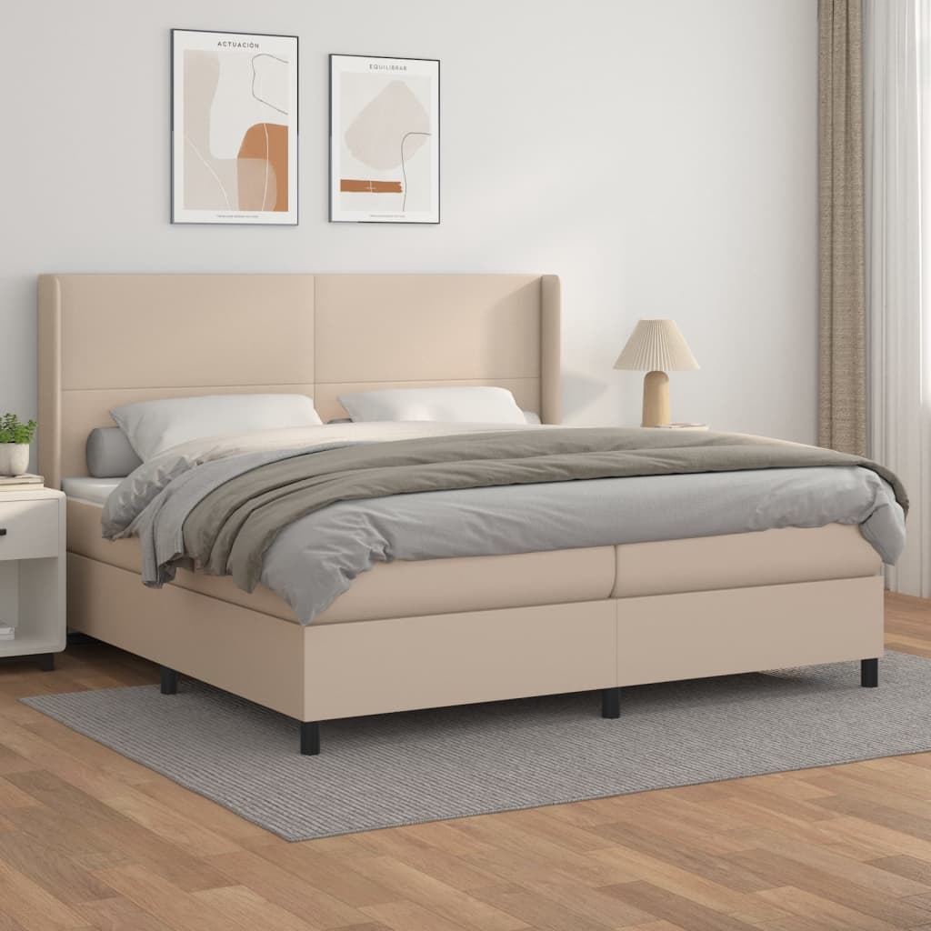 Boxspring Met Matras Kunstleer Kleurig