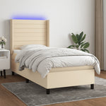Boxspring Met Matras En Led Stof