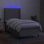 Boxspring Met Matras En Led Stof