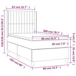 Boxspring Met Matras En Led Stof