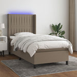 Boxspring Met Matras En Led Stof