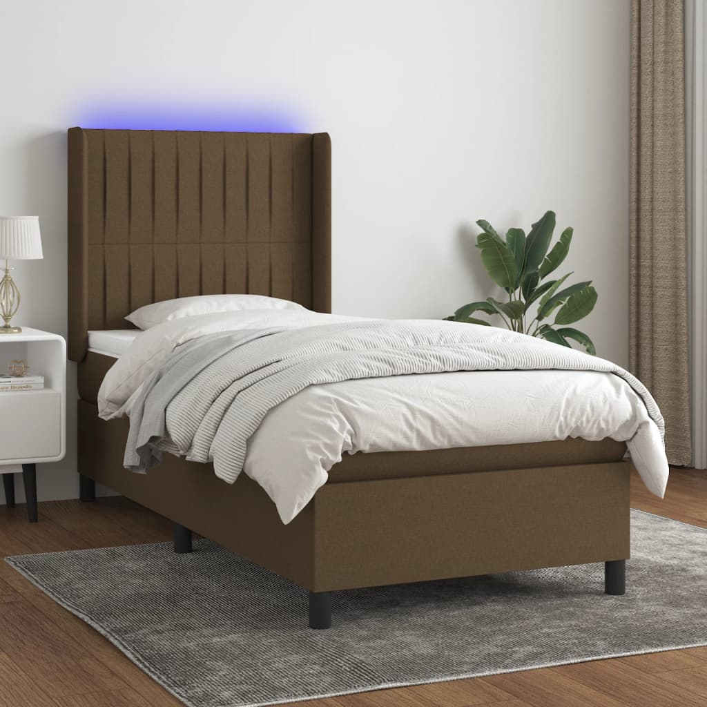 Boxspring Met Matras En Led Stof
