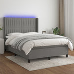 Boxspring Met Matras En Led Stof
