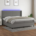 Boxspring Met Matras En Led Stof