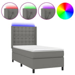 Boxspring Met Matras En Led Stof