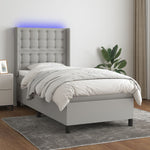 Boxspring Met Matras En Led Stof