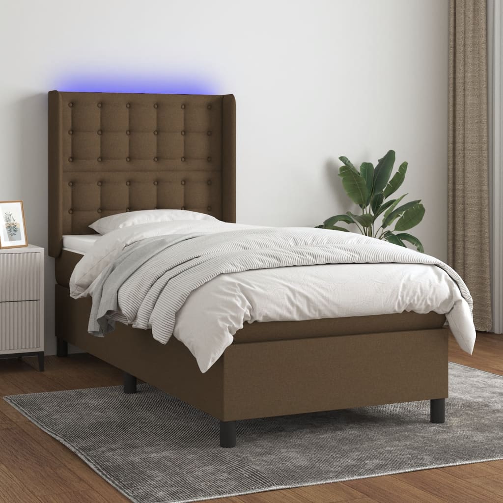 Boxspring Met Matras En Led Stof