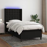 Boxspring Met Matras En Led Stof