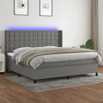 Boxspring Met Matras En Led Stof