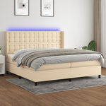 Boxspring Met Matras En Led Stof