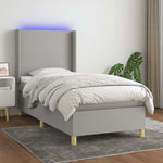 Boxspring Met Matras En Led Stof