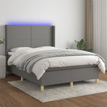 Boxspring Met Matras En Led Stof