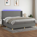 Boxspring Met Matras En Led Stof