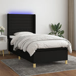 Boxspring Met Matras En Led Stof