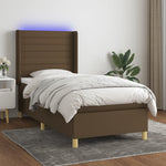 Boxspring Met Matras En Led Stof