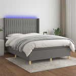 Boxspring Met Matras En Led Stof