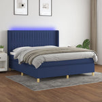 Boxspring Met Matras En Led Stof