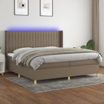Boxspring Met Matras En Led Stof