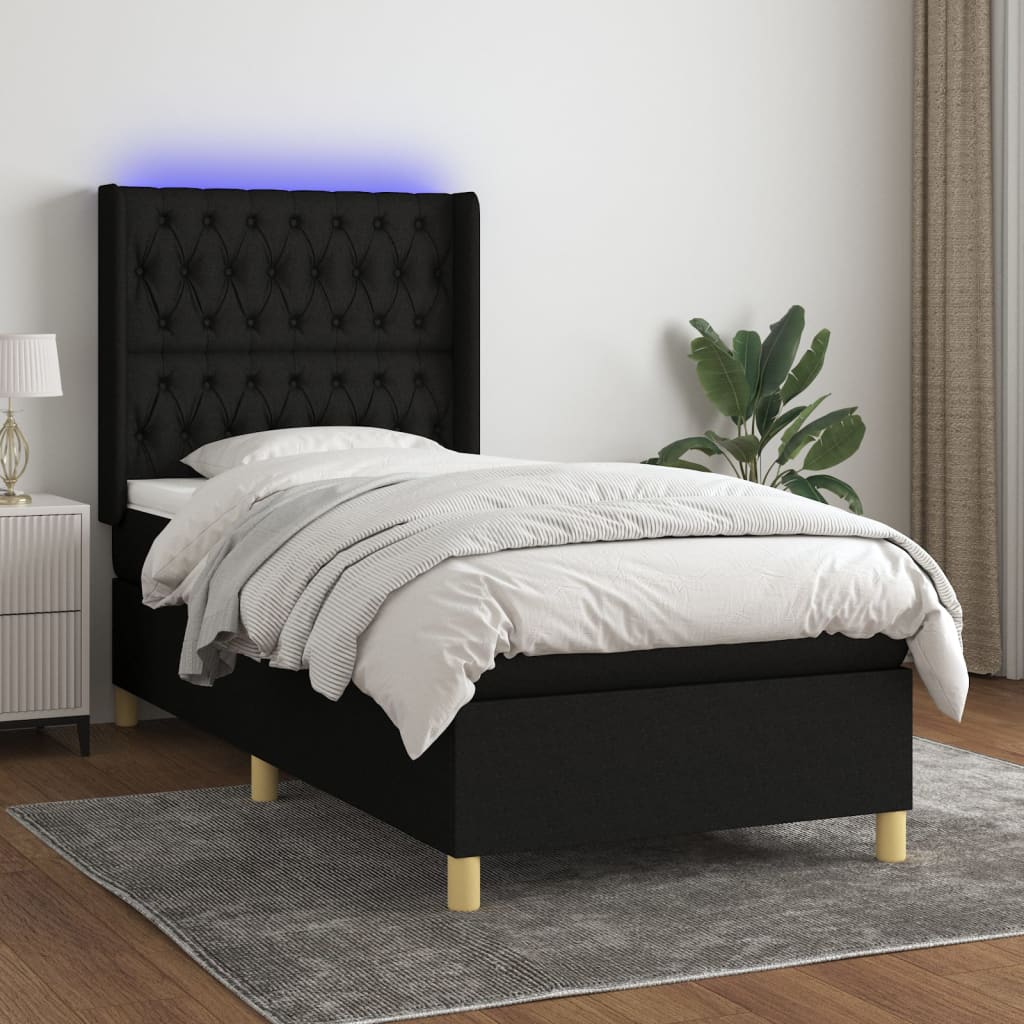 Boxspring Met Matras En Led Stof