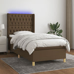 Boxspring Met Matras En Led Stof