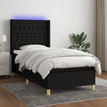 Boxspring Met Matras En Led Stof