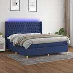Boxspring Met Matras En Led Stof