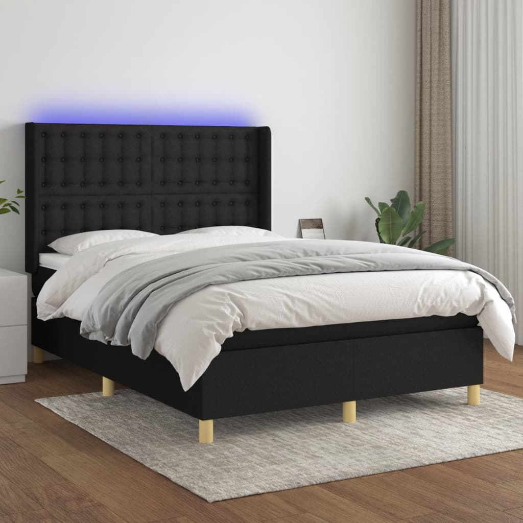 Boxspring Met Matras En Led Stof