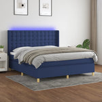 Boxspring Met Matras En Led Stof