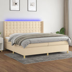 Boxspring Met Matras En Led Stof