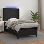 Boxspring Met Matras En Led Kunstleer