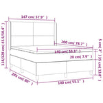 Boxspring Met Matras En Led Kunstleer