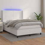 Boxspring Met Matras En Led Kunstleer