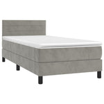 Boxspring Met Matras En Led Fluweel