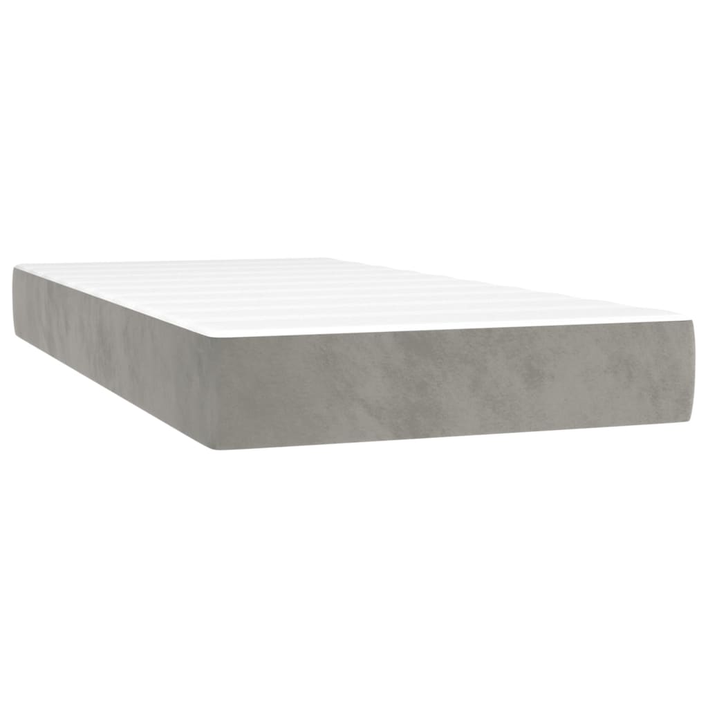 Boxspring Met Matras En Led Fluweel