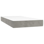 Boxspring Met Matras En Led Fluweel