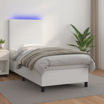 Boxspring Met Matras En Led Kunstleer